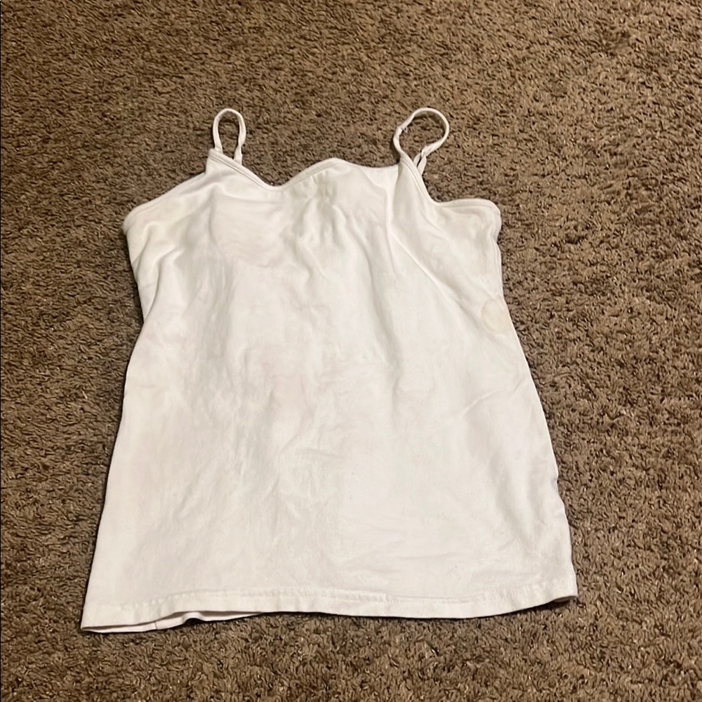 White Women's Camisole Gap Top Size Medium
